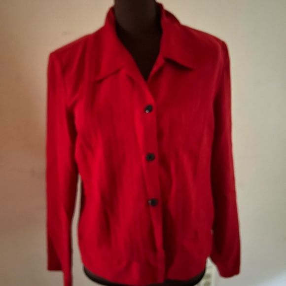 Women’s Red long sleeved shirt, Size 12 - Picture 2 of 5
